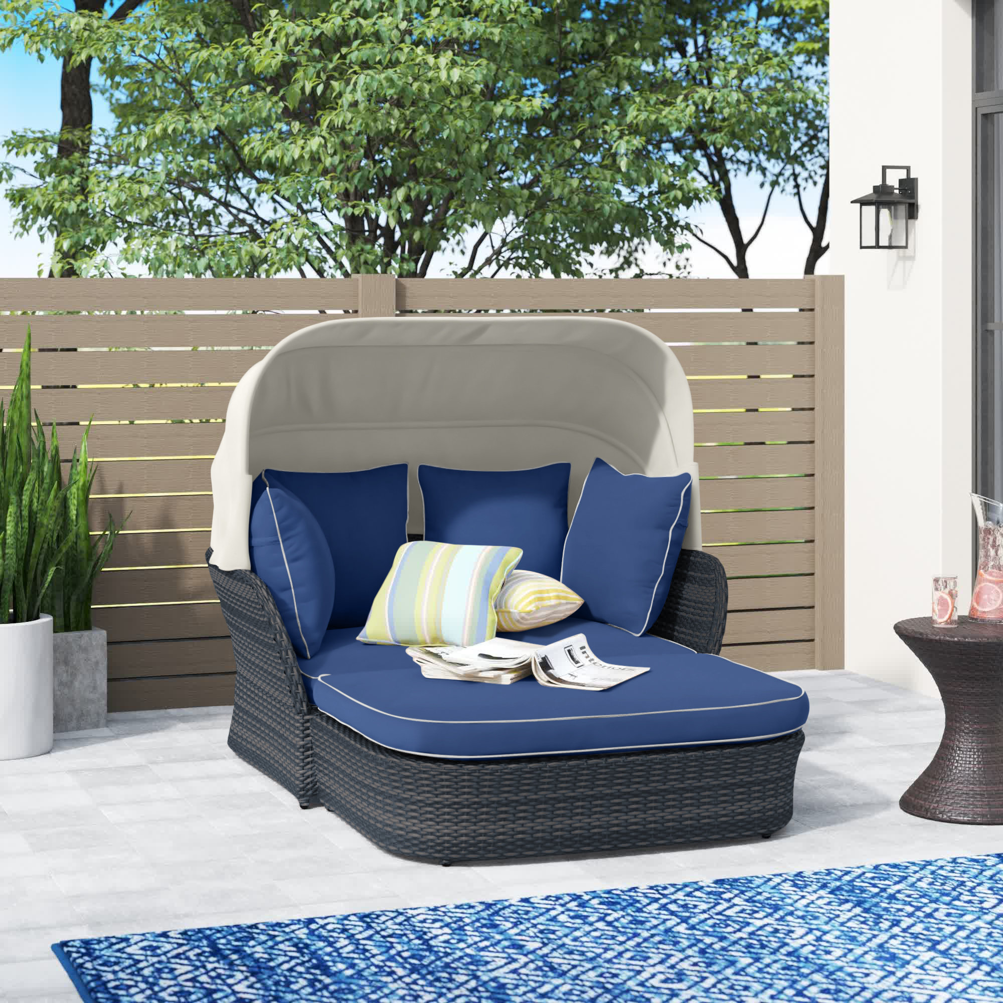 Wayfair patio daybed with cushions discount